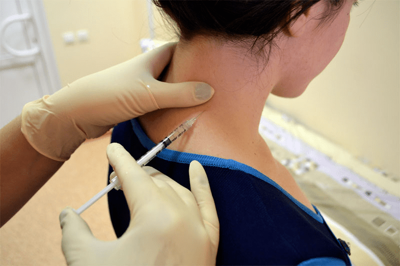 Anesthetic restrictions for osteochondrosis