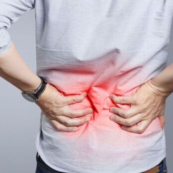 back pain in a man